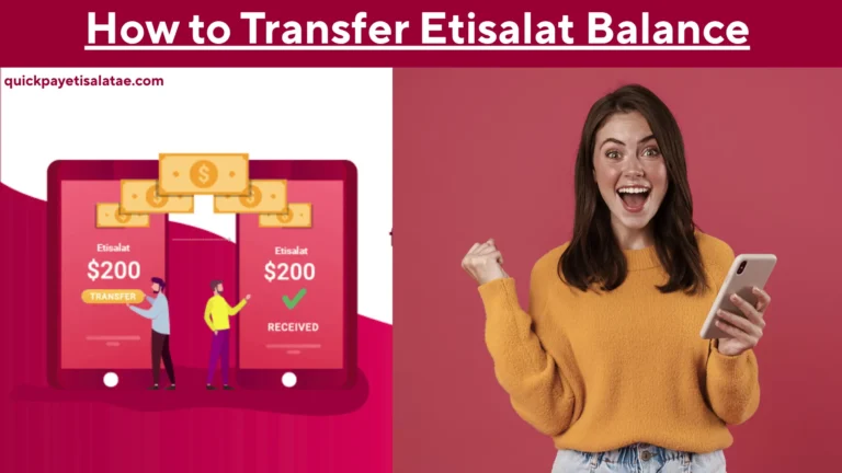 How to Transfer Etisalat Balance
